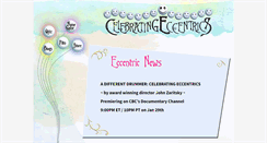 Desktop Screenshot of celebratingeccentrics.com