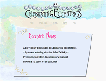 Tablet Screenshot of celebratingeccentrics.com